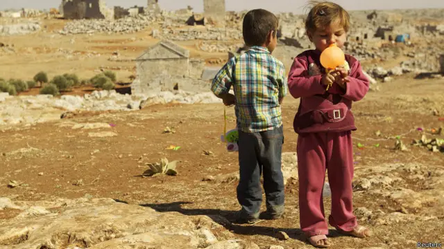 Crianças sírias