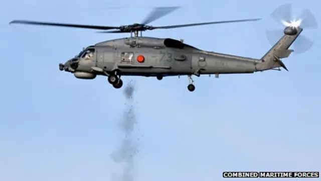 القوات البحرية تستخدم طائرات مراقبة عبر المياه الدولية