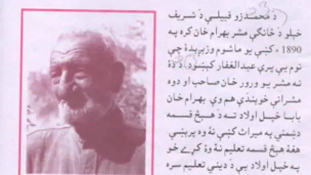 باچا خان اور غنی خان جیسی شخصیات کے بارے میں مضامین عوامی نیشنل پارٹی کے سابق دور میں متعارف کرائے گئے تھے