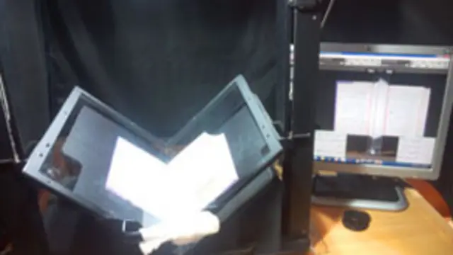 یہ رحل نما سکینر پرانی سے پرانی اور خستہ سے خستہ کتاب کو بھی نقصان پہنچائے بغیر سکین کر سکتا ہے