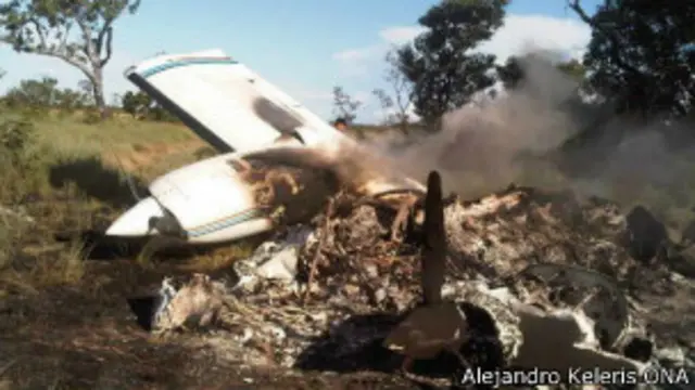 Сбитый в Венесуэле самолет