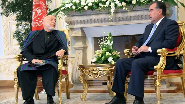 بازدید حامد کرزی از تاجیکستان