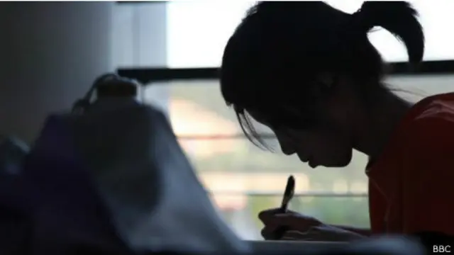 Estudante na China (BBC)