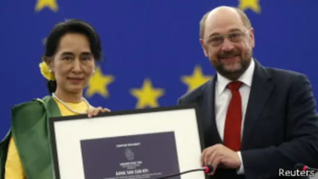 昂山素季與舒爾茨