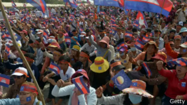 ၃ ရက်ကြာ ဆန္ဒပြကြမယ့် အတိုက်အခံကို ထောက်ခံသူတွေ