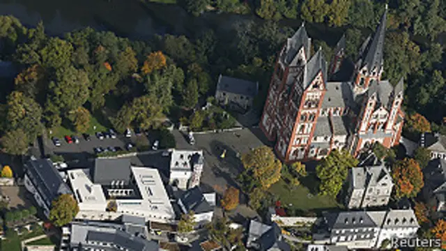 Vista aérea de la catedral de Limburg