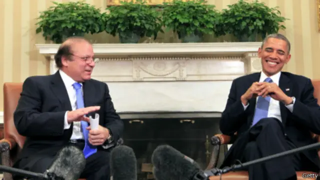 Nawaz Sharif & Barack Obama.