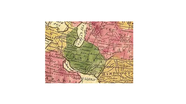 نقشه ایران پیش از معاهده گلستان و جدایی مناطقی از قفقاز و هرات 