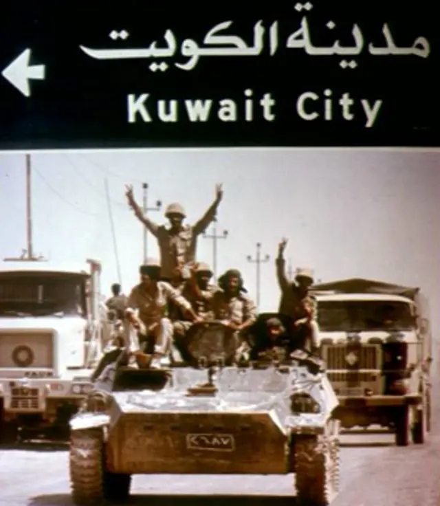غزا العراق الكويت واحتلها في عام 1990