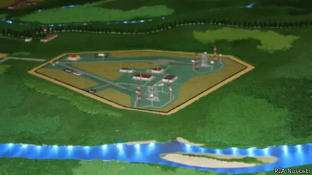 Макет космодрома "Восточный"