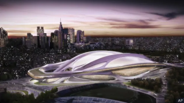 东京奥运主会场电脑成像