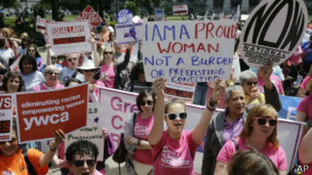 Manifestación de mujeres en EE.UU.