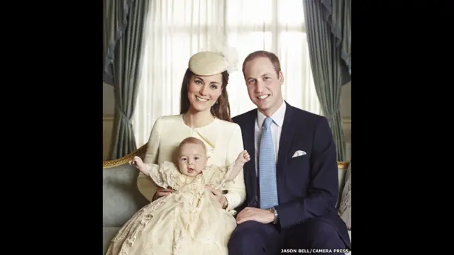 圖輯：英王室公布喬治王子洗禮照片