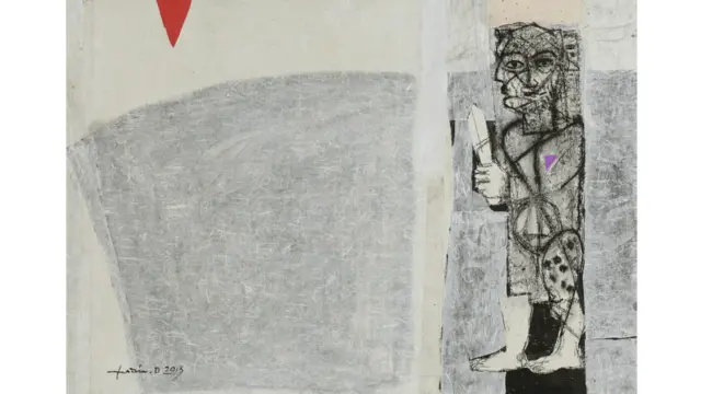 «آخرین جنگجو ۲»‌ اثر ادوارد شهدا. این نقاش ۶۱ ساله آثارش را در کشورهای سوئیس، روسیه و ترکیه نیز به نمایش گذاشته است