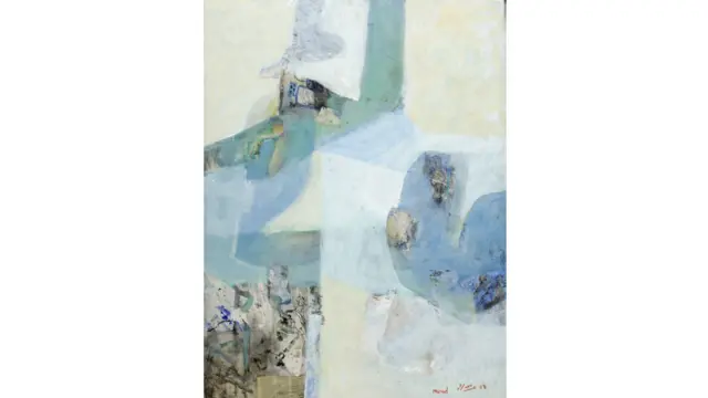 این نقاشی از عبدالله مراد، ترکیب‌بندی نام دارد. او ۶۹ ساله و از اهالی شهر حمص است