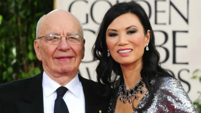 Tài phiệt truyền thông Rupert Murdoch và vợ người Trung Quốc Đặng Văn Địch 