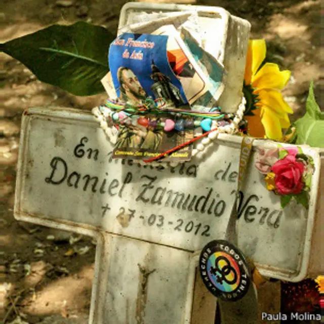 Animita Daniel Zamudo en Parque San Borja