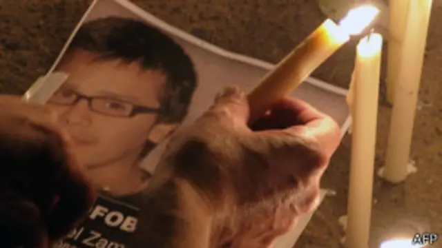 Acto por Daniel Zamudio en Argentina