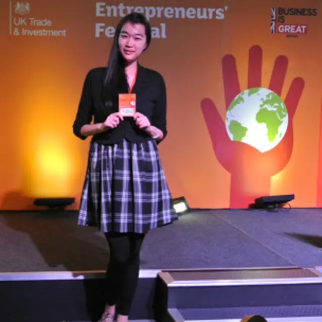 竺颖在创业家节上