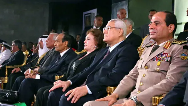 السيسي وعدلي منصور 