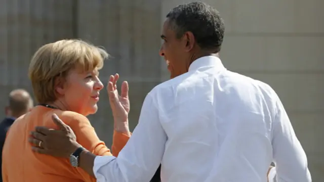 أوباما وميركل 