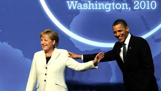 ميركل وأوباما 