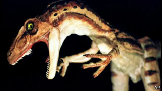 Reconstrucción de un dinosaurio