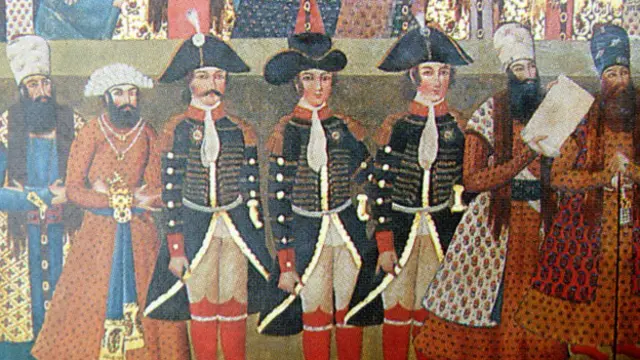 گور اوزلی و جان ملکوم انگلیسی در دربار فتح‌علیشاه