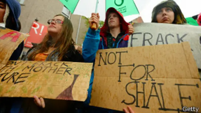 Protesta contra el fracking