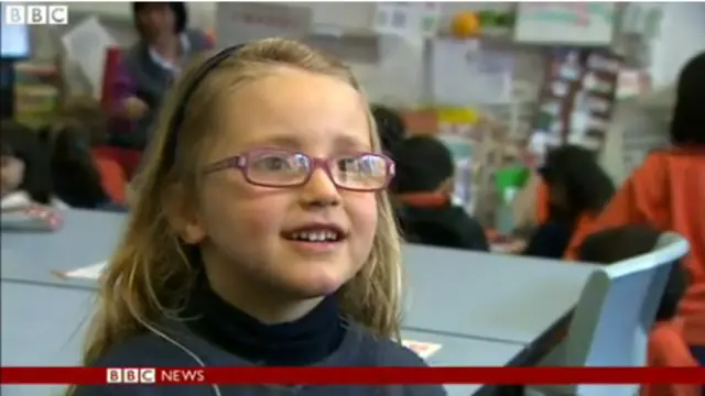 5岁的小学生雅姬·鲍德温