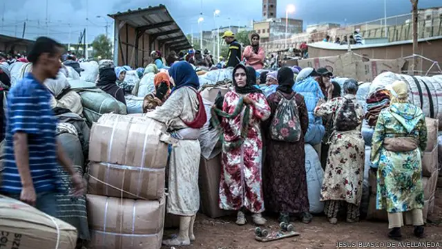 "Mujeres mula" en el norte de África