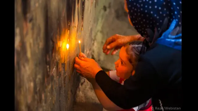 مراسمی که به احترام سنت جورج قدیس نگهبان گرجستان٬ مسلمانان آذربایجانی و مسیحیان گرجی را گرد هم جمع می کند