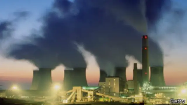 Электростанция, работающая на угле