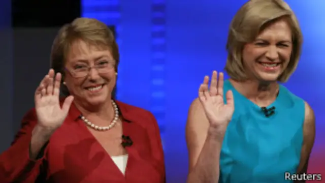 Michelle Bachelet y Evelyn Matthei