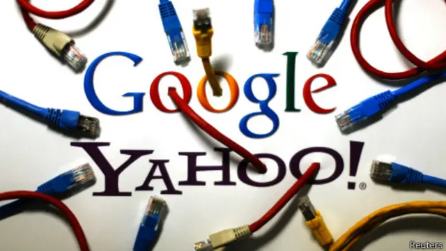 Logotipos de Google y Yahoo