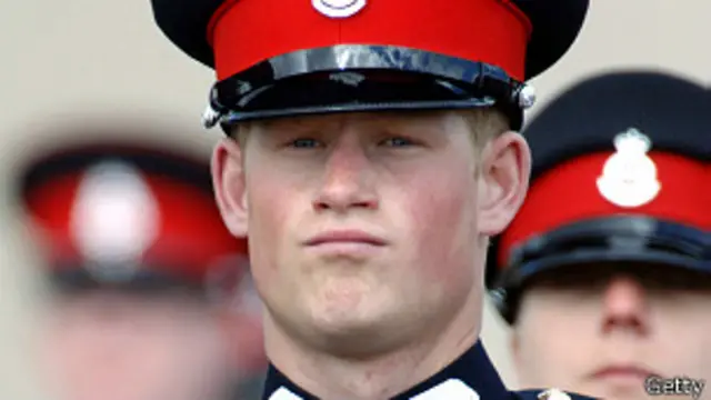 哈里王子在軍校