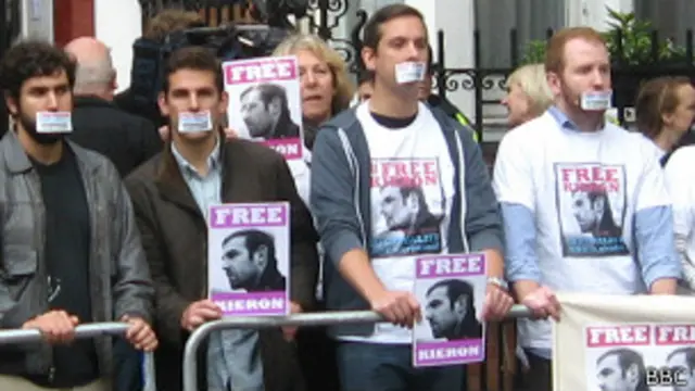 Протест в поддержку экипажа "Арктик Санрайз"