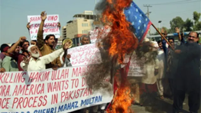 अमरीका के ख़िलाफ़ प्रदर्शन