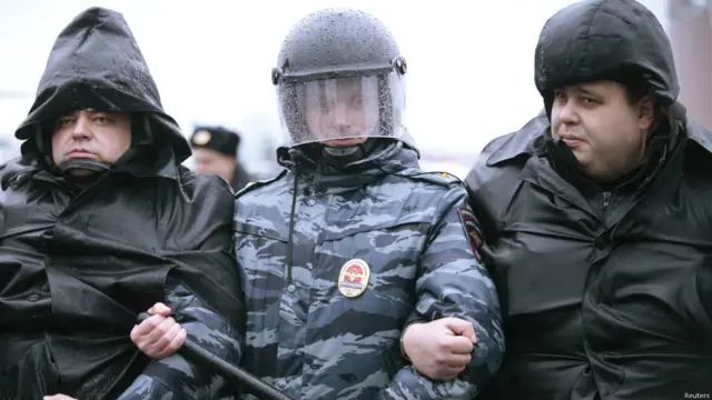 Полиция была готова к демонстрантам