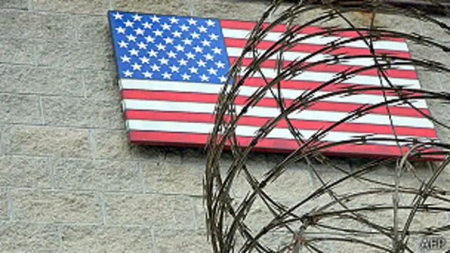 Bandera de Estados Unidos en Guantánamo