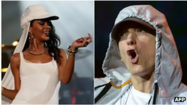 Eminen and Rihanna