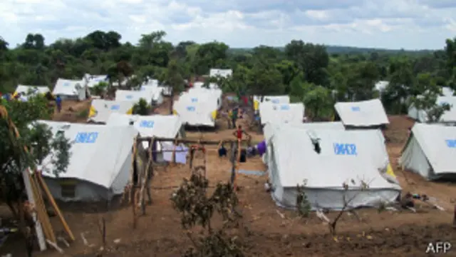 Campo de refugiados en Republica Centroafricana