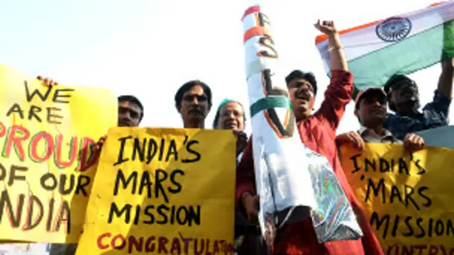मंगल पर भारत ने यान भेजा