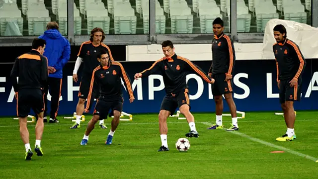 رونالدو في التدريبات