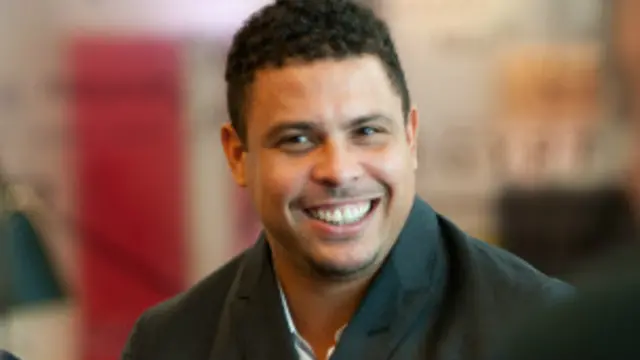 Ronaldo em visita à BBC em Londres. Foto: Emma Lynch/BBC