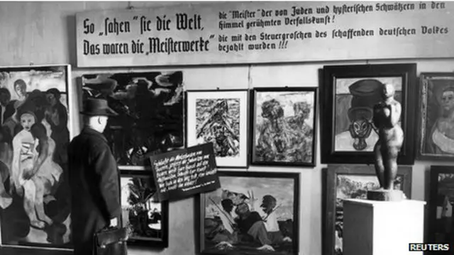 Naziler 'dejenere' olarak adlandırılan modern sanat eserlerini 1938'de Berlin'de sergilemişti. 