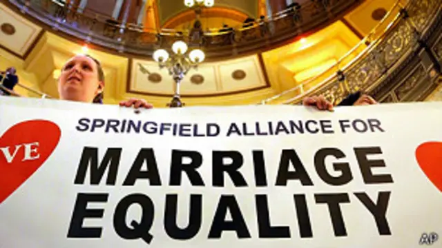 Apoyo al matrimonio homosexual en Illinois