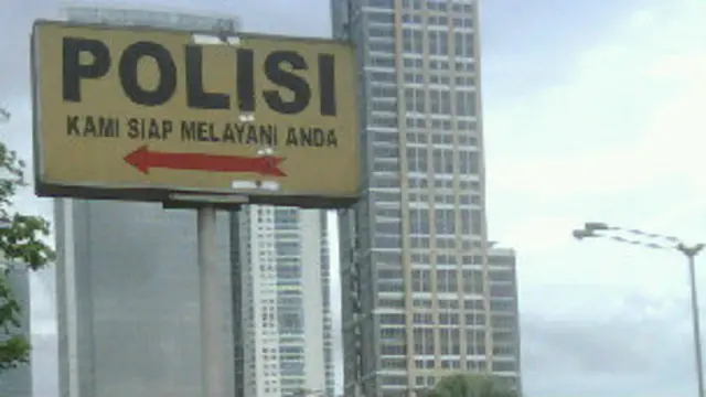 rambu polisi di Jakarta