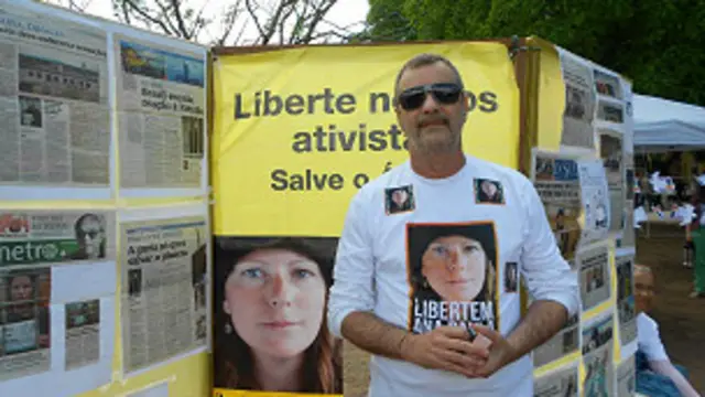 Manifestacion por la liberacion de Ana Paula