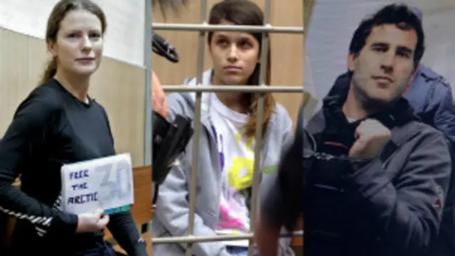 Activistas de Greenpeace